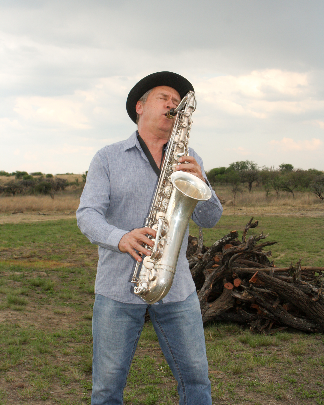Saxophone Player At Nambiti Game Reserve, celebrating 25 years