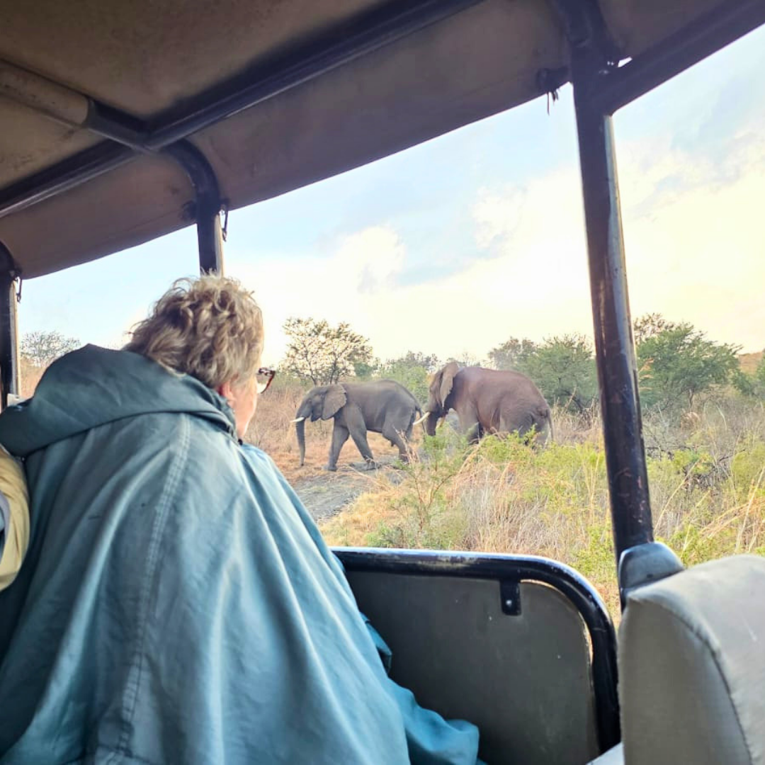 warm ponchos provided on game drives
